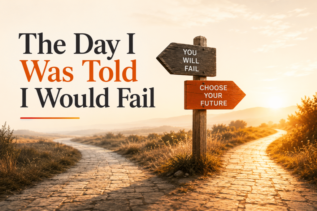 The Day I Was Told I Would Fail