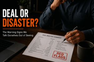 Investor reviewing a multifamily deal analysis and identifying financial and property warning signs.
