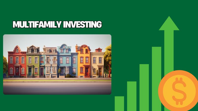 Investor looking up at a multifamily apartment building, financial freedom through multifamily investing