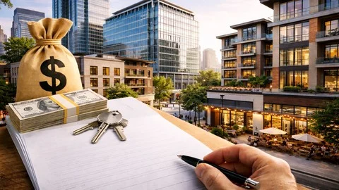 Investor reviewing multifamily property analysis before the deal.